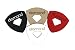 Leather Ukulele Picks with Diamond-Shaped Cutout Hole for Enhanced Grip Never Drop your Pick while Playing also works as a Guitar Pick or Bass Pick Leather 4-Pack