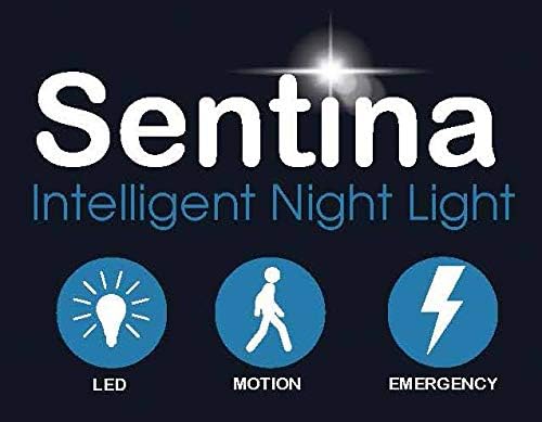 Datexx Sentina LED Motion Sensor Night Light, Emergency Power Failure Light with Built-In Flashlight and Dusk/Dawn Sensor, LED-92MB