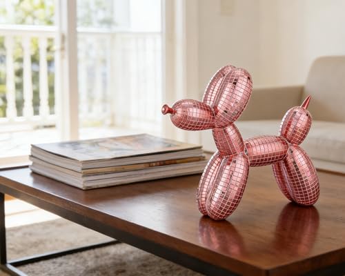 Figura disco perro globo para decoración de mesa miniatura 2