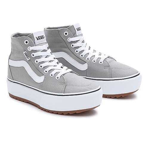 Vans Baskets Filmore Hi Tapered Platform StSneaker pour Femme, Bruine en Toile, Fällt Normal aus!