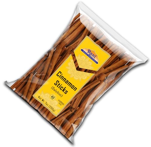 Rani Cinnamon Sticks 7oz (200g) - 36-44 Sticks - Strong Aroma, Perfect for Baking, Cooking & Beverages | 3+ Inches Length - Cassia Saigon Cinnamon from Vietnam | Kosher