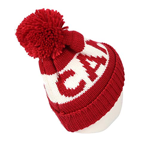 Withmoons Knit Us Canada Flag Union Jack Pom Beanie Hat Jzp0027 (Red) #TOP3