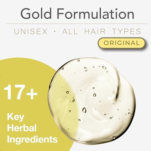 PURA D'OR Anti-Thinning Biotin Shampoo and Conditioner Natural Earthy Scent, CLINICALLY TESTED Effective Results, Herbal Blend Thickening Products For Women & Men, Original Gold Label Set, 16oz x2 | Deep Moisturizing, Conditioner, CLINICALLY TESTED, Effective Results, Hair Thickening, Product