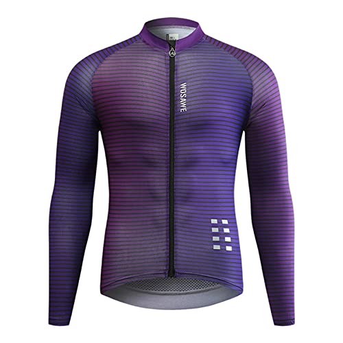 Maillot de ciclismo para hombre de secado rápido, camiseta deportiva de ciclismo ligera, camiseta de carreras, ropa de ciclismo, camiseta de ciclismo elástica, camiseta deportiva de manga larga