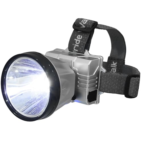 Linterna frontal de alta potencia con luz LED de tono frío y baterías 1200mah