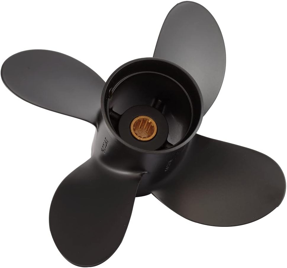 Solas Science & Engineering Solas 2113-093-09 Amita 4 Aluminum 4-Blade Propeller - RH, 9.25" Diameter x 9" Pitch x 13-Spline