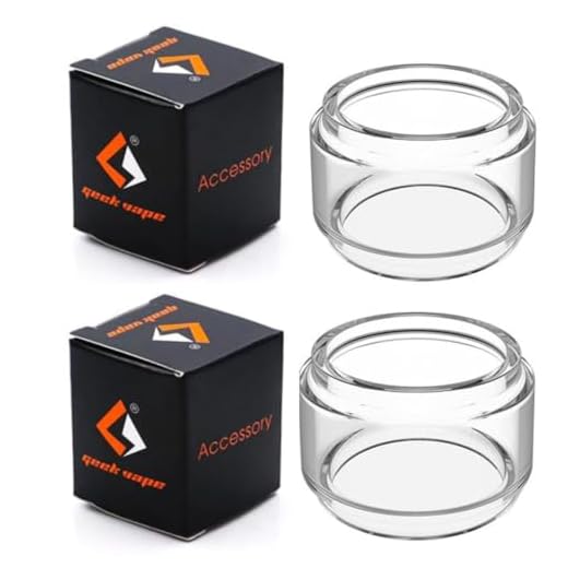 Geekvape Zeus Bubble Glass XL - 2 Pack for Geekvape Zeus Tank Bubble Glass, Rta Tank, Geekvape Tank, Geekvape Zeus Sub Ohm Tank Bubble Glass, Geek Vape Zeus Tank Glass (2 Pack)- No Nicotine