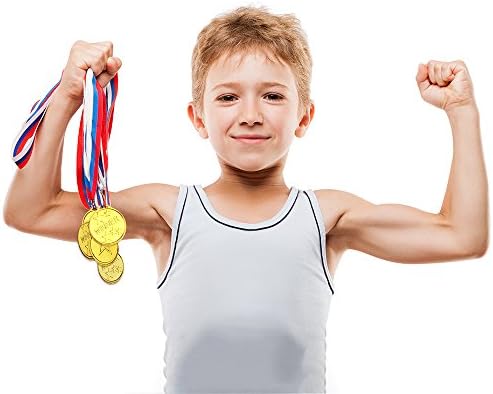 TUPARKA 36 Pcs Winner Medals Plastic Gold Medals Silver Medals and Bronze Medals Party Favor Decorations and Sports Awards — view 6