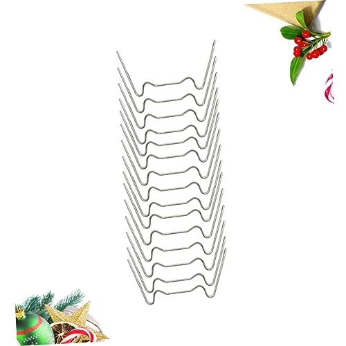 Clavos para jardín en forma de W YARNOW, 100 piezas, acero inoxidable para anclaje miniatura 5