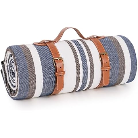 sapsisel Picnic Blanket Extra Large, Beach Blanket, 3-Layer Outdoor Blanket for 6 Cover