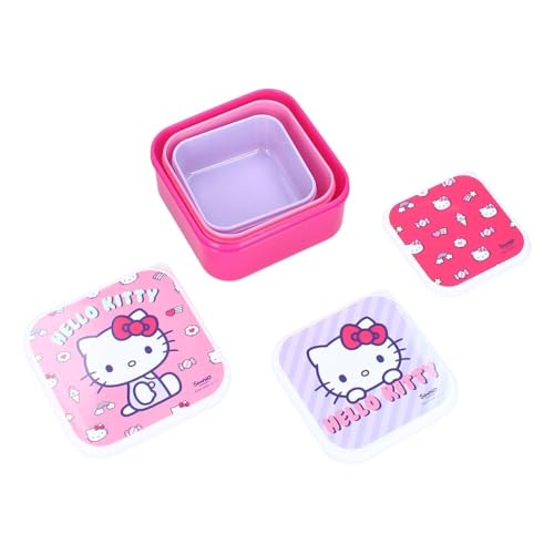 Vadobag Snackbox (3tlg.) Hello Kitty Fresh Bites 6x12x12 cm