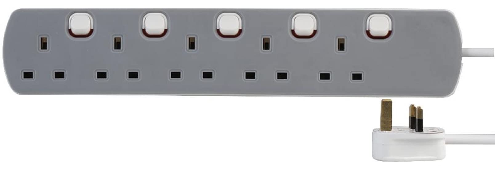 Pro Elec 5-Gang Switched Extension Lead 13a 2m Cable