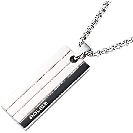 Amazon Police ネックレス 男性用 アクセサリー メンズ ペンダント Inline インライン スモールサイズ プレート シルバー pss01 Silver 正規品ブランド ギフト ネックレス 通販