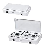 Verbessertes Design und Schutz: Der Deckel schützt im geschlossenen Zustand die Kochfläche und dient im geöffneten Zustand als Windschutz.