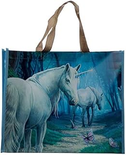 Large Reusable Unicorn Shopping Bag Tote Unicorn Lisa Parker