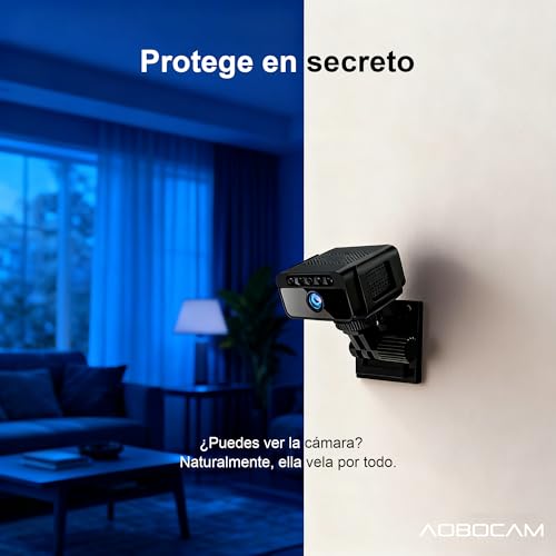 AOBOCAM Cámara Espía 4K Mini WiFi Interior/Exterior - Cámara Espía Oculta con Vision Nocturna/Detección de Movimiento, 2.4GHz, App Móvil (iOS/Android)，Casa/Oficina/Coche - imagen 3