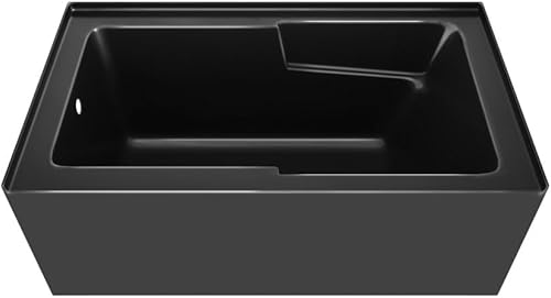 Miniatura 150 de Swiss Madison Well Made Forever SM-DB561 Voltaire - Bañera acrílica de drenaje para zurdos de 48 x 32 pulgadas, 48 x 32 pulgadas, color blanco