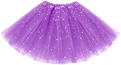 KEREDA Girls Tutu Skirts Sparkle Sequin Princess Dresses 3 Layers Ballet Dance Toddler Baby Tulle Star Costume for Girls 2-8T