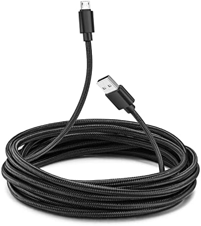 AOSOK PS4 Controller Charger Charging Cable 6FT Braided PS4 Charger—Long Micro USB Fast Charging Cord for Sony Playstaion 4/Xbox One, Android Phones