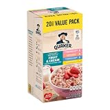 Instant Oatmeal Fruit & Cream Variety Pack, 1.1 oz, 20 Packets