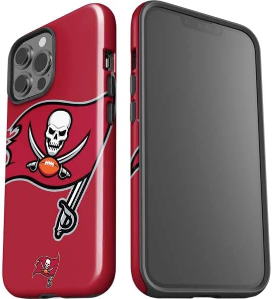 Skinit Impact Phone Case Compatible with iPhone 15 Pro Max - Officially Licensed NFL Tampa Bay Buccaneers Large Logo Design