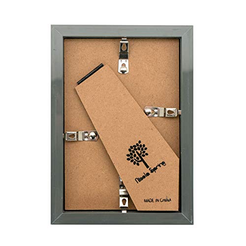 Nicola Spring Photo Frame - Acrylic Box Frame (Glass Cover) - 4X6In - Grey #TOP3