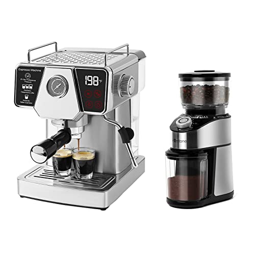 Homtone Espresso Machine And Coffee Grinder Bundle #TOP11
