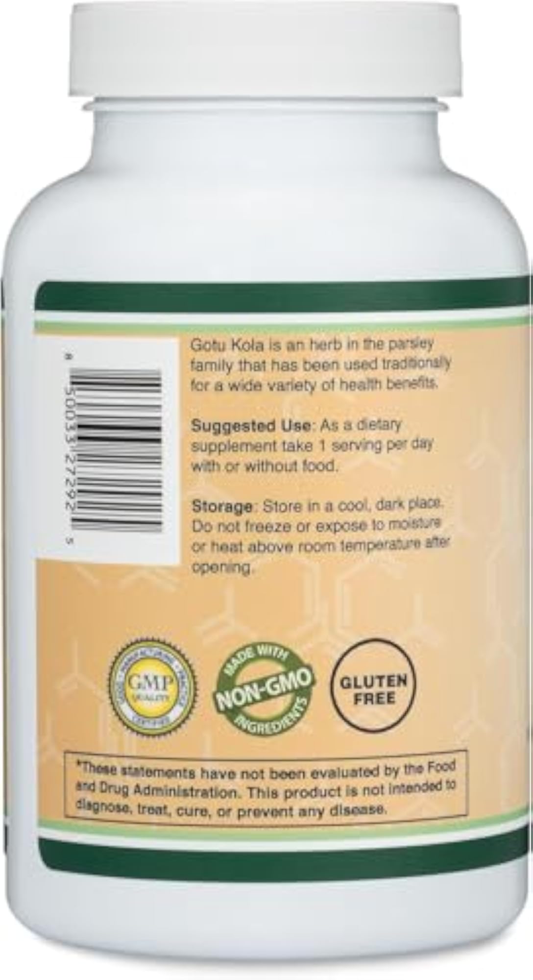 Natural Gotu Kola Capsules, 120 Capsules