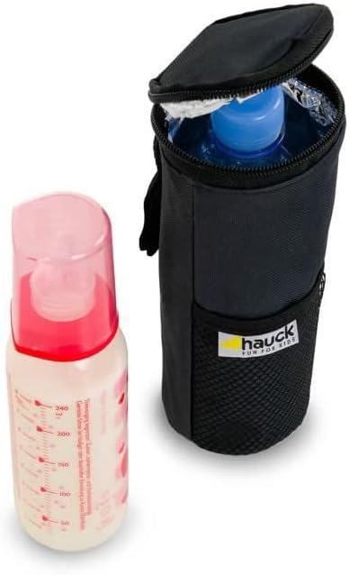 Hauck Refresh Me Outdoor Insulated Bottle Bag with Vecro Strap and Mesh Pocket for Pram Stroller Pushchair