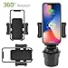 Car Cup Holder Phone Mount, Phone Holder Mount Cradle Universal Adjustable Compatible for Apple iPhone, Samsung Galaxy, Moto, Google Pixel Smartphones