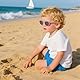 AYNKH Baby-Sonnenbrille, Baby-Sonnenbrille für Kinder von 6 Monaten bis 3 Jahren, Kinder-Sonnenbrille mit verstellbaren Rahmen aus Silikon, für Jungen/Mädchen