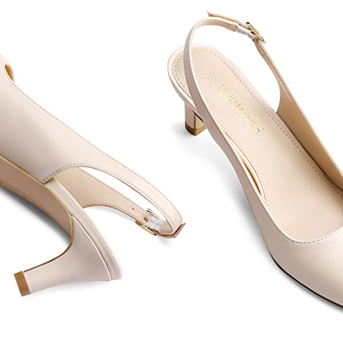 DREAM PAIRS Womens Slingback Sandals Pumps Pointed Toe Dress Party Court Shoes Ladies Kitten Heel Wedding Shoes SDHS2234W-E - Image 4