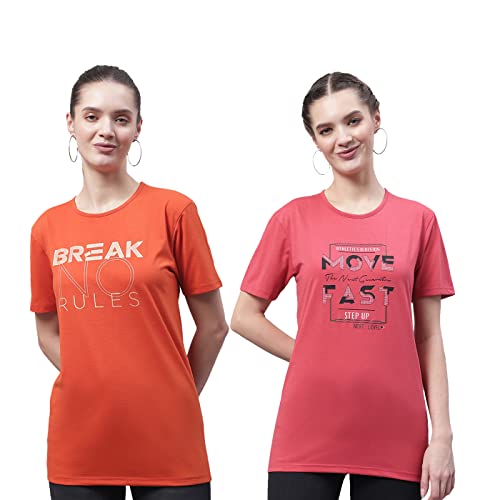 Image of Mack Jonney Regular Fit Women Tshirts Pack of 2-MACK57731