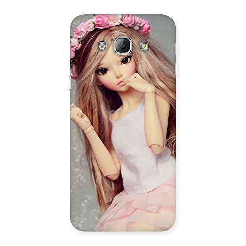 Premium Finish Flower Head Cute Doll Back Case Cover for Galaxy A8