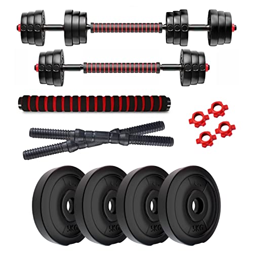 Image of Kore 3 in 1 Convertible 20 Kg PVC Dumbbells Set