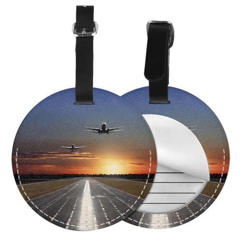 Étiquettes de bagage motif aéroport en PVC pour ne plus perdre votre sac de voyage en vacances