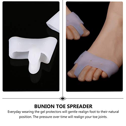 EXCEART 3 pares de protetores de dedo de gel, protetores para metatarso de silicone, protetores de b