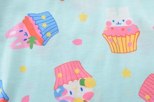 Little Girls Pajamas Short Sleeve 100% Cotton Toddler Pjs Mermaid Sleepwear Unicorn Pajama Summer Clothes Sets 1-7T4