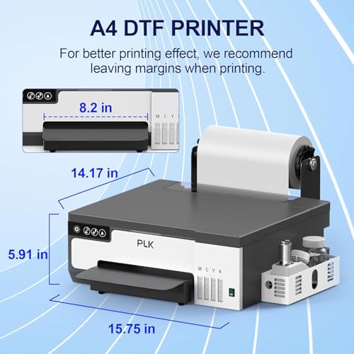 plk a4 dtf printer with xp600 printhead amp roll feeder l8058 dtf transfer machine with white stirring system100 transfer rate for diy printingprinterovenlaptopconsumables