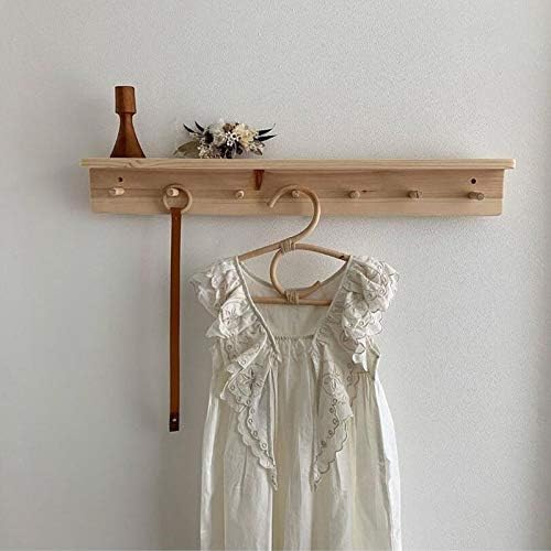 4Pcs Rattan Clothes Hanger Style Kids Garments Organizer Rack Children Hanger Kids Room Decor Hangers for Clothes