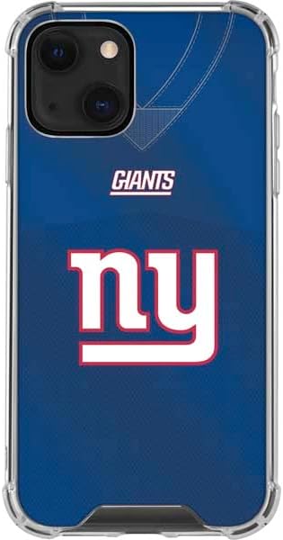 Skinit Clear Phone Case Compatible with iPhone 13 - Officially Licensed NFL New York Giants Team Jersey Design