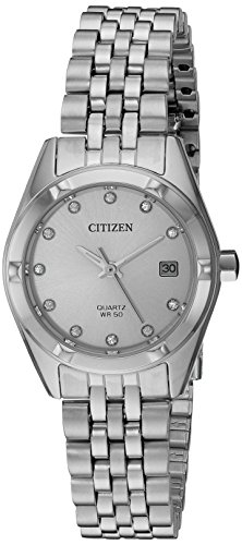 [�V�`�Y��] Citizen �r���v Women's Quartz Stainless Steel Automatic Watch, Color:Silver-Toned ���{���N�H�[�c EU6050-59D ���f�B�[�X �y���s�A���i�z