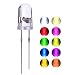 LED Emitting Diodes Light, Waycreat 5mm Clear Light Assorted Kit for Arduino Warm White Red Blue Yellow Green Orange UV Pink Lights (200 Pieces, 10 Colors x 20 Pieces)