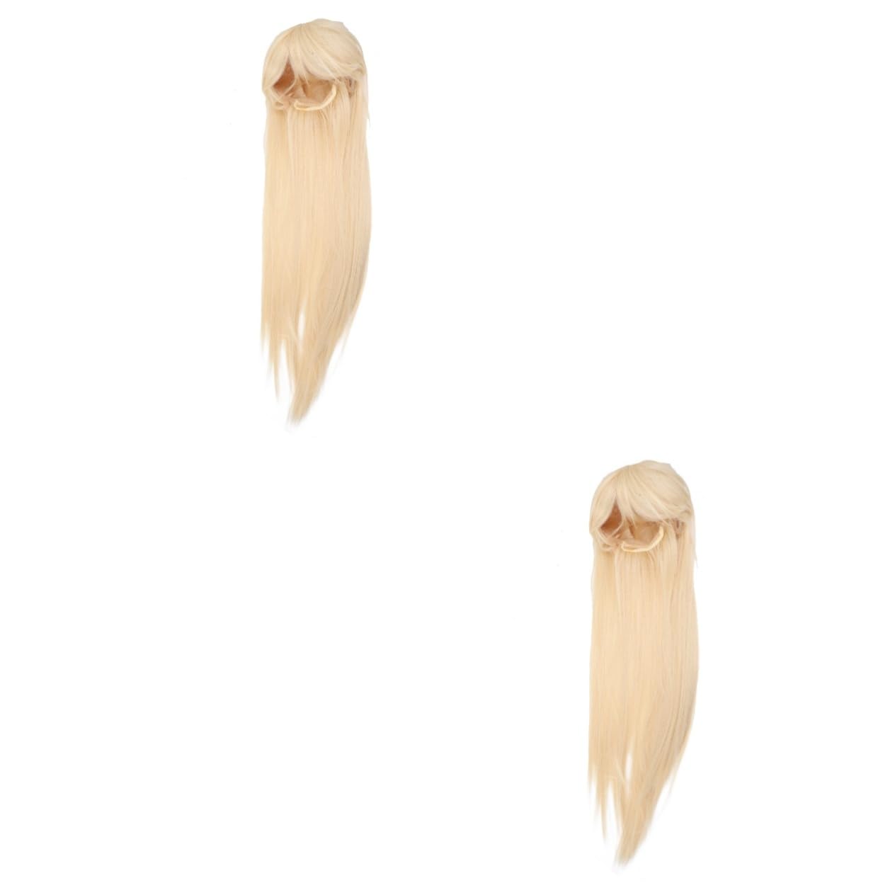 FOMIYES 2pcs wig headgear straight wig hairpieces for women gabor wigs for women long wig role play outfits Women Wig with Bangs High temperature wire Miss hair set Long straight hair