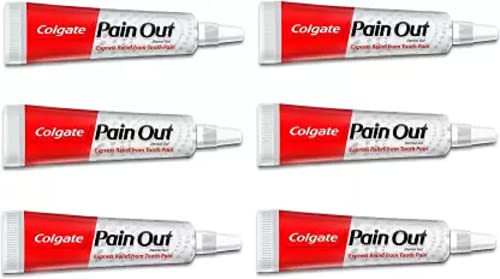 Colgate Pain Out Dental Gel Express Relief from Tooth Pain (60 g (Pack of 6)