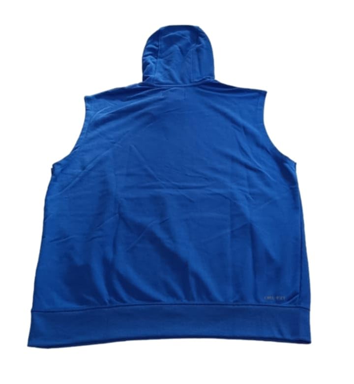 Nike Men's Jordan Dri-FIT Fleece Sleeveless Hoodie (US, Alpha, Large, Regular, Regular, Royal Blue)2