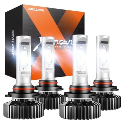 Image of SEALIGHT Bulbs 80,000LM Bright 9005 9006 Light Bulbs Powersports Bulbs, 9005 9006 Fog Light, Plug and Play, Non-polarity, HB3 HB4 Pack of 4