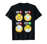 How to Wear a Mask Funny Face Mask Humours T-Shirt