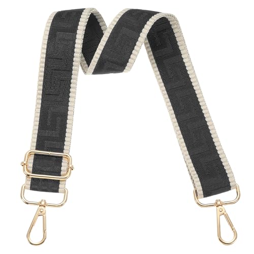 Image of PATIKIL Purse Strap, Adjustable Crossbody Bag Straps Wide Shoulder Strap Universal Replacement Shoulder Bag Belt for Women's Handbags Canvas Satchels Bag Backpack, Black