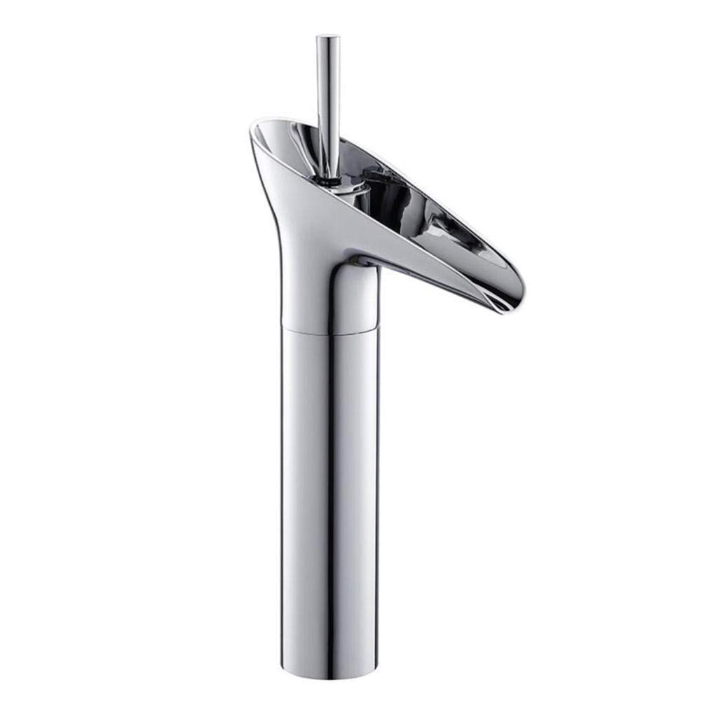 Mitigeur cascade haut AquaSummitt en laiton massif chrome durable pour salle de bain